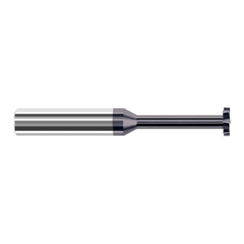 Harvey Tool 976760-C3 | 1/2" Diameter x 1/8" Width x 1/2" Shank 0.0050" Corner Radus AlTiN Coated Solid Carbide Staggered Tooth Keyseat Cutter